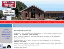 Tablet Screenshot of hoftiezer-realestate.com